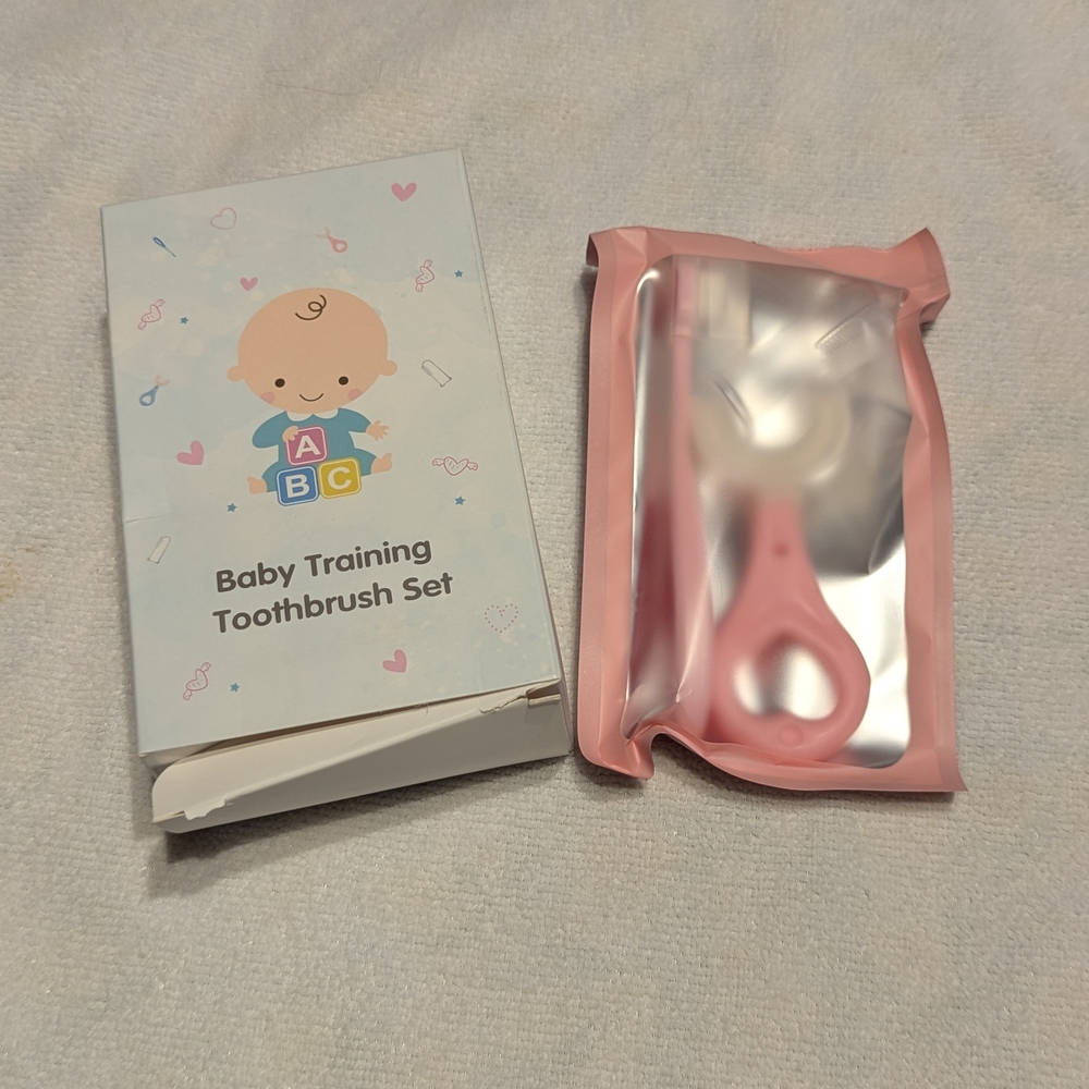 Baby Training Toothbrush Set - Pink